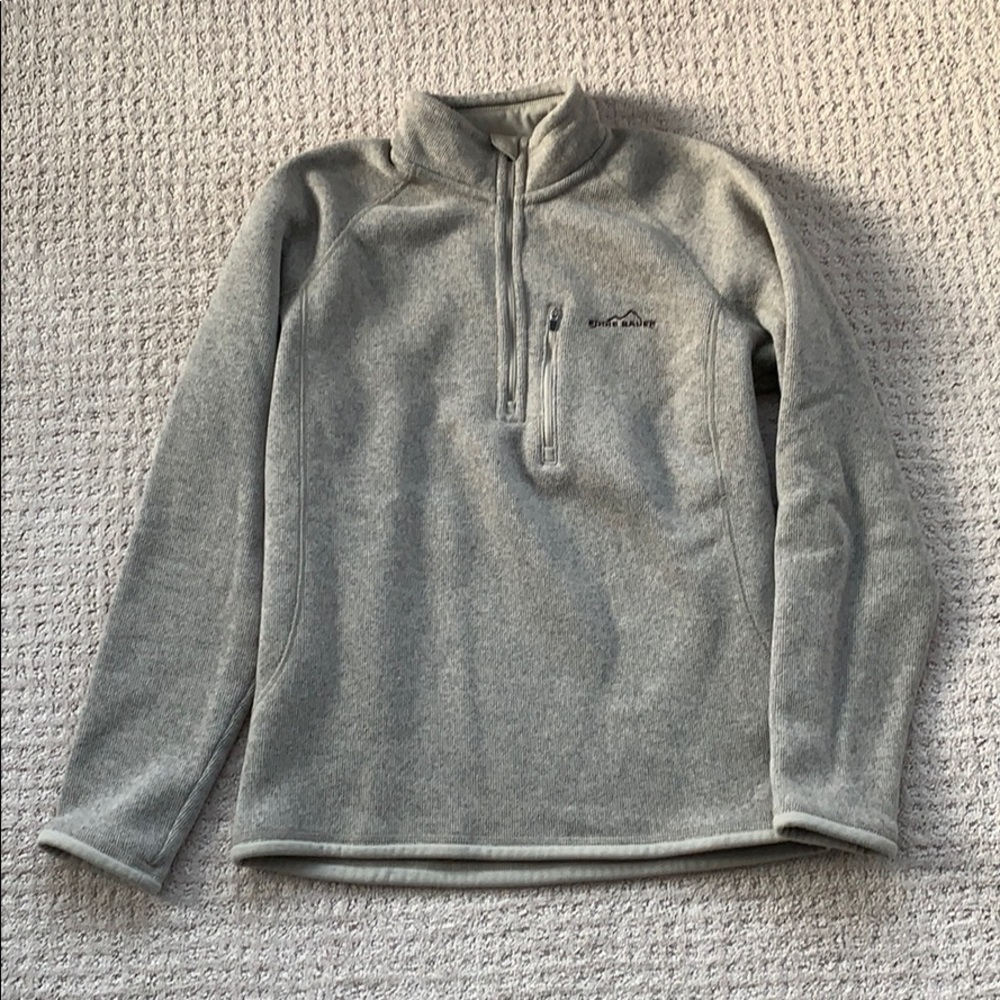 Eddie Bauer quarter zip fleece 1/4 WARM!!